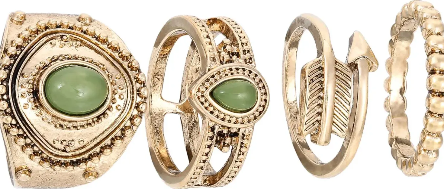 Ring-Set - Antique Green