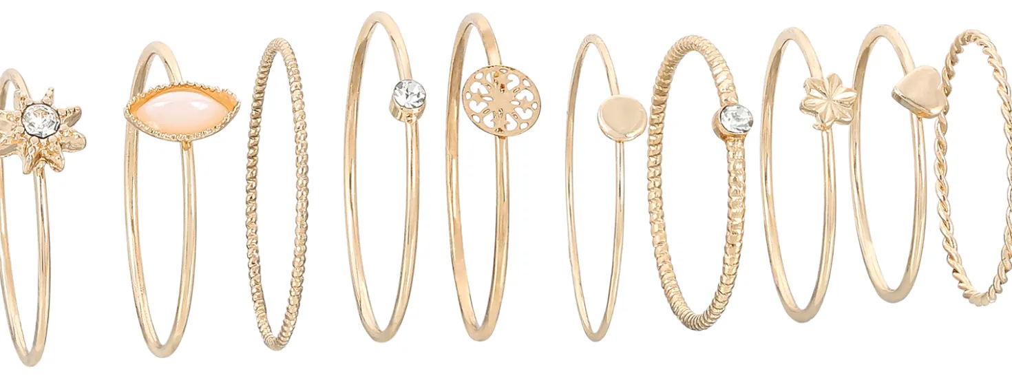 Ring-Set - Golden Vintage