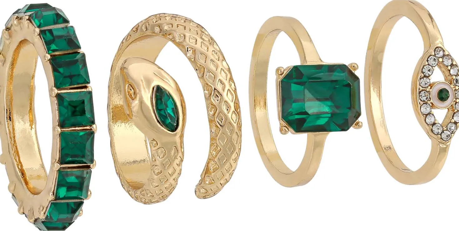 Ring-Set - Green Mystique