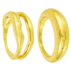 Ring-Set - Hammered Duo