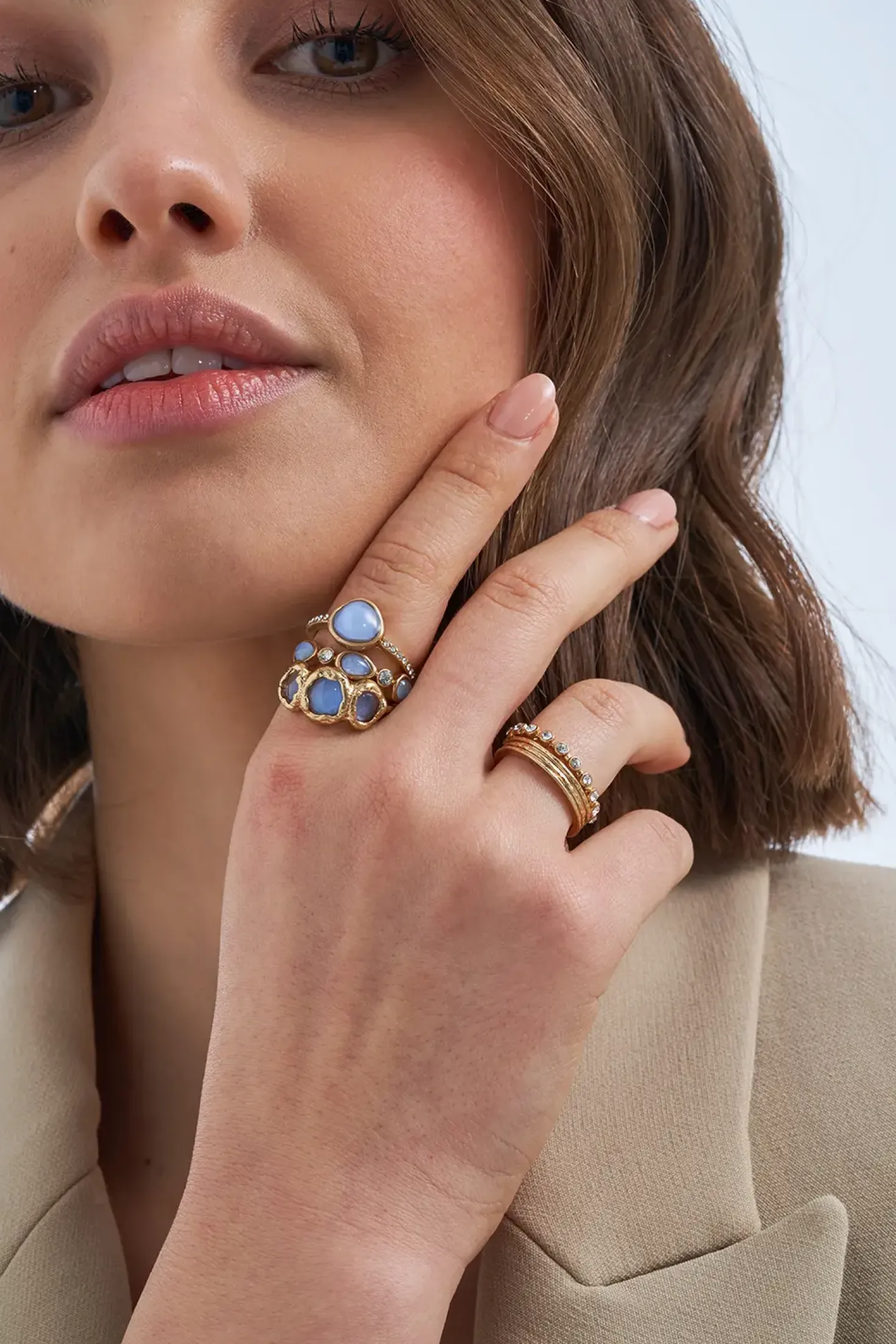 Ring-Set - Lovely Blue