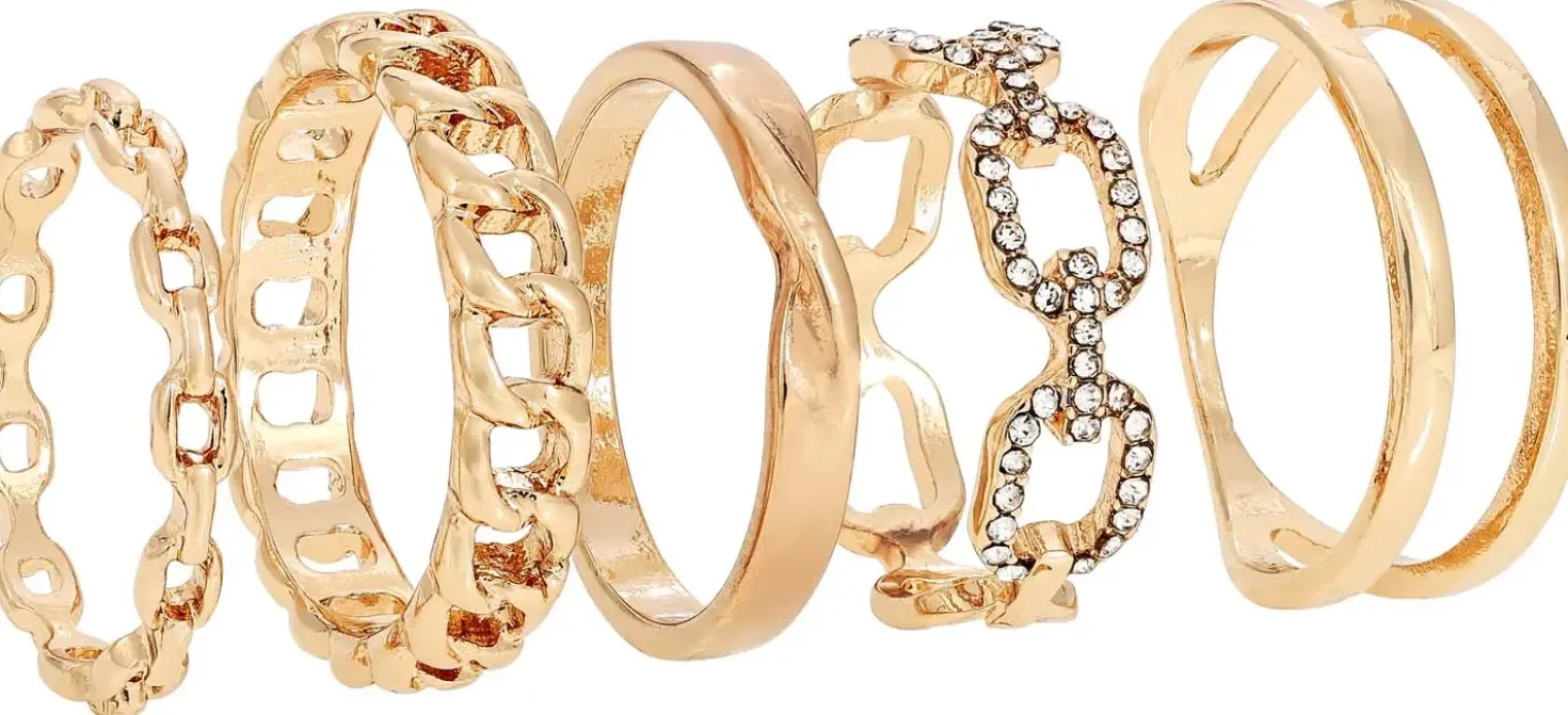 Ring-Set - Shiny Chain
