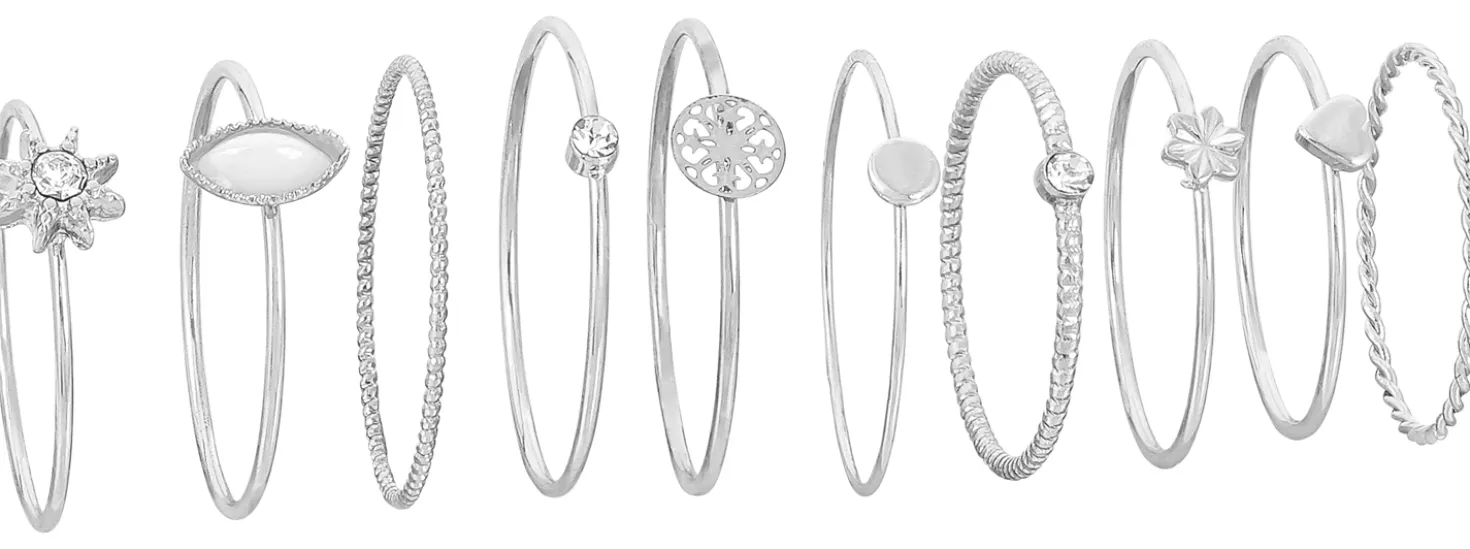 Ring-Set - Silver Vintage