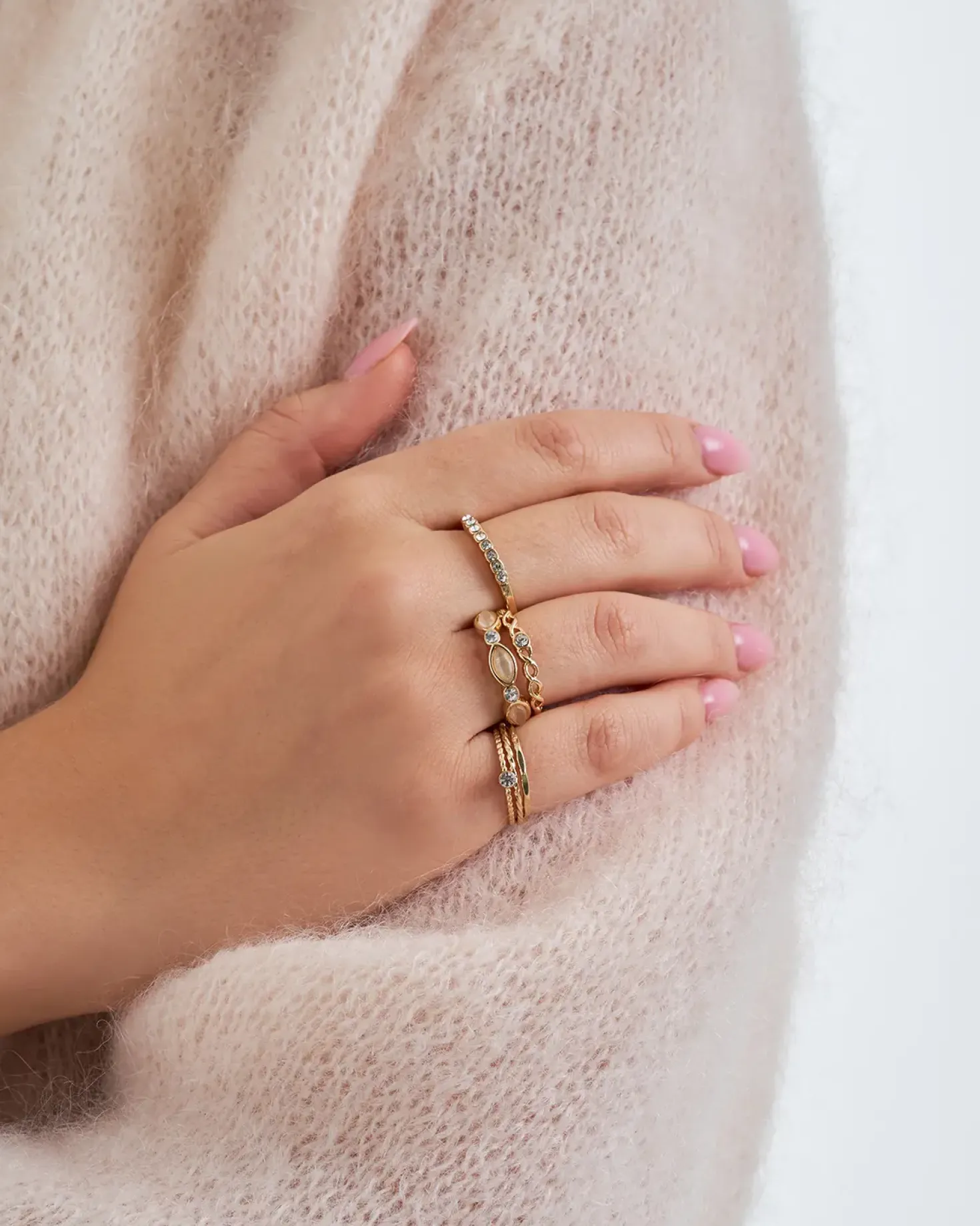Ring-Set- Golden Mirage