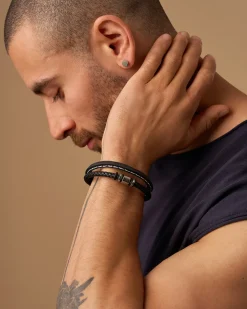 *SAV*Herren Armband - Bold Black