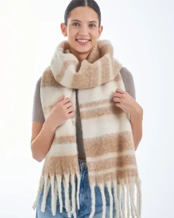 Schal - Beige Stripes