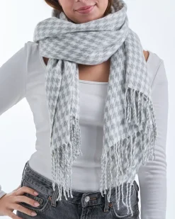Schal - Grey Houndstooth
