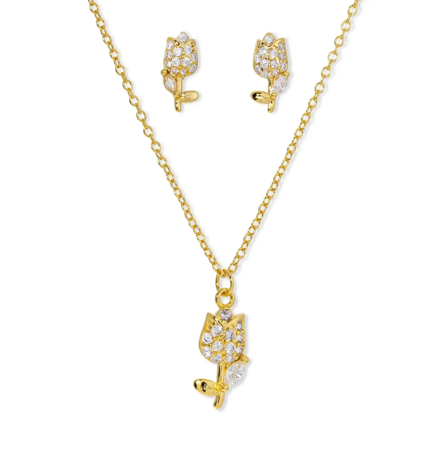 Schmuckset - Golden Tulips