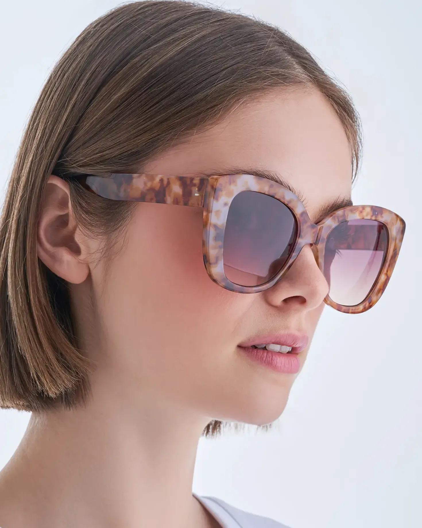 Sonnenbrille - Brown Marble