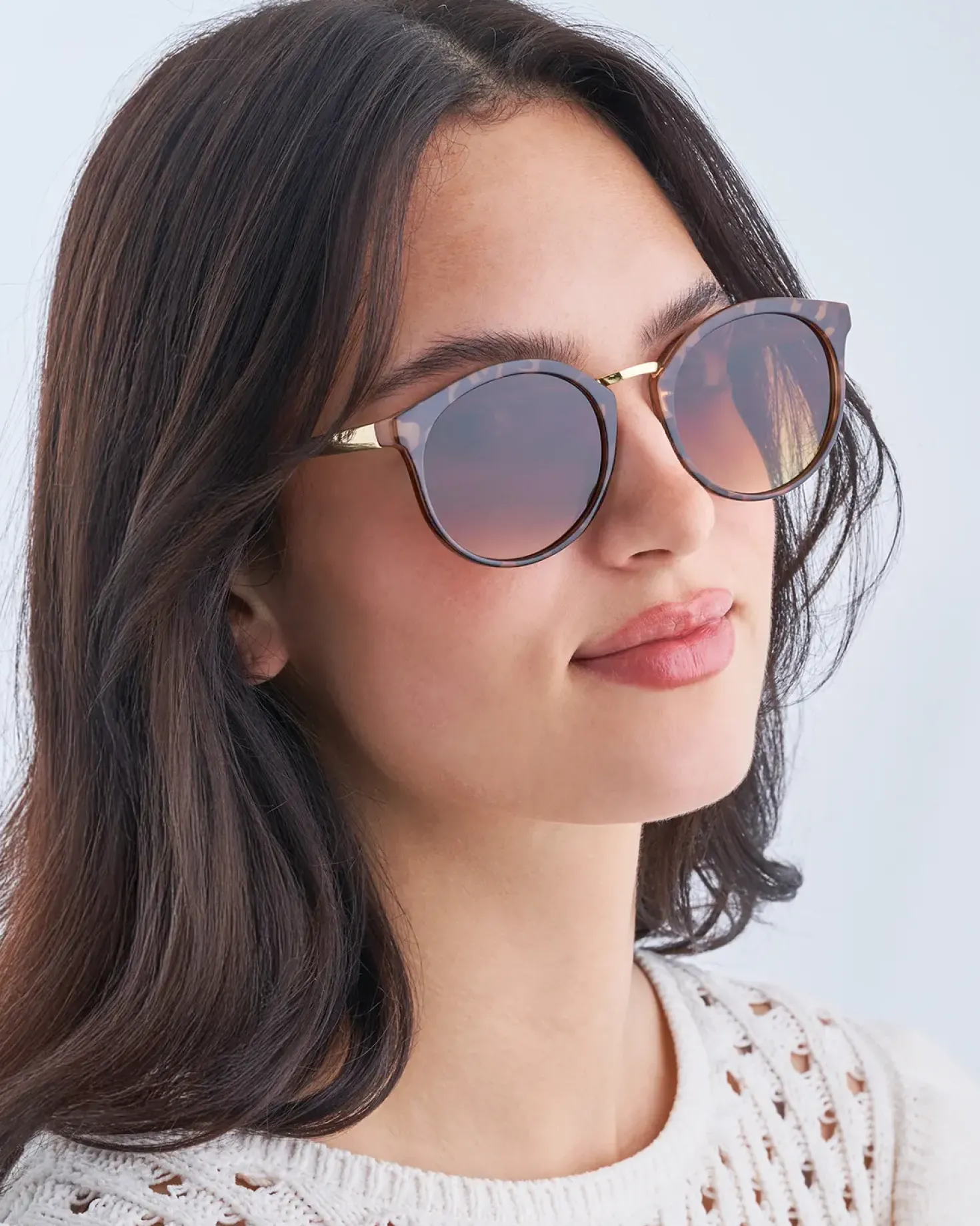 Sonnenbrille - Milky Brown