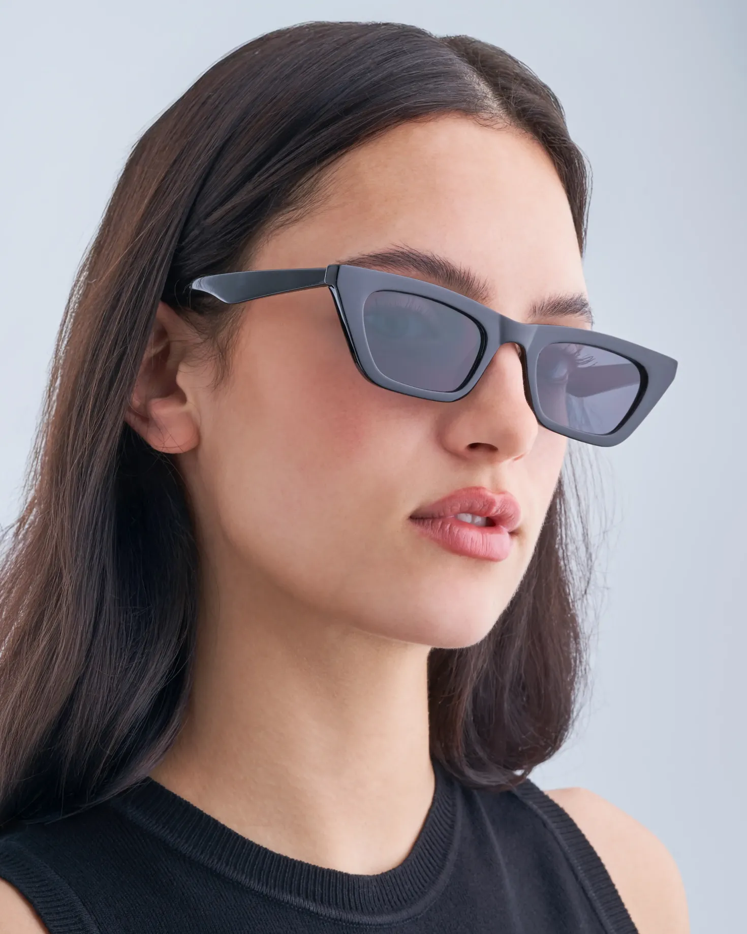 Sonnenbrille - Pointed Black