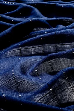 Tuch - Blue Sequins