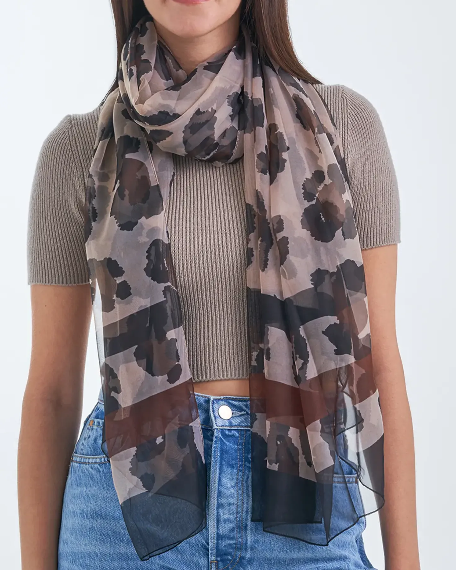 Tuch - Brown Print