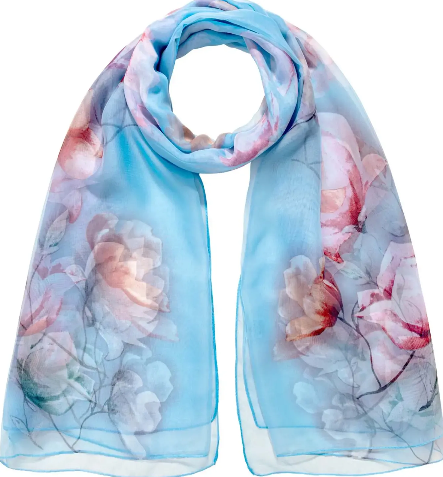 Tuch - Floral Blue